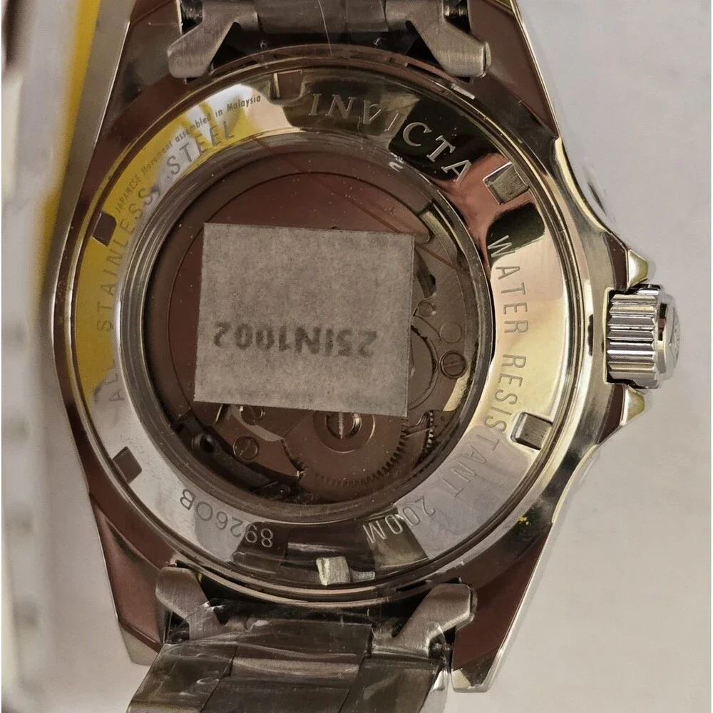 Invicta Pro Diver Coin-Edge Automatic Men's Watch 40mm Black Steel 89260B New